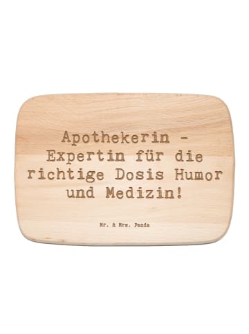 Mr. & Mrs. Panda Holz Servierbrett Spruch Apothekerin Humor Expe... in Transparent