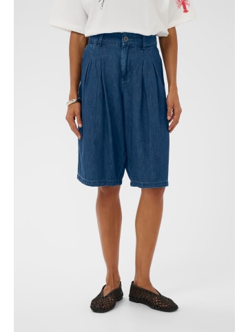 CULTURE Shorts CUlava Loose fit in Dark Blue Wash