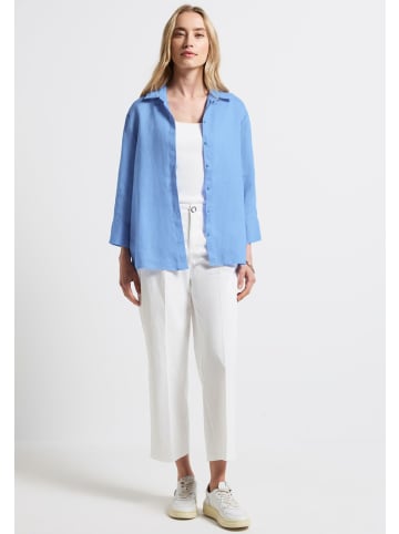 Street One Knopfleiste Langarmshirt für Damen in blau