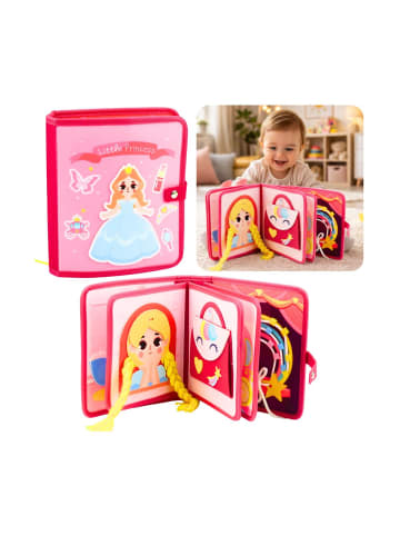 Wisam® 3D-Filz-Prinzessin Rosa Sensorisches Lernbuch