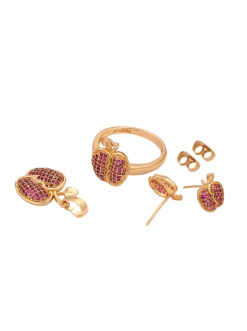 faina Women Jewelry Set in Rose Gold  Pink