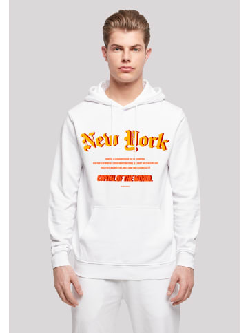 F4NT4STIC Basic Hoodie New York HOODIE in weiß