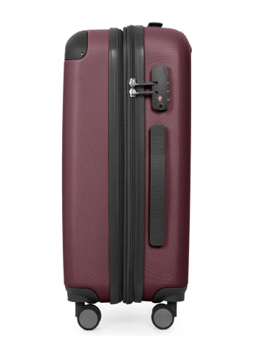 Hauptstadtkoffer Spree - Koffer Flugzeug Trolley Handgepäck Hartschale TSA 42L in Dunkelrot