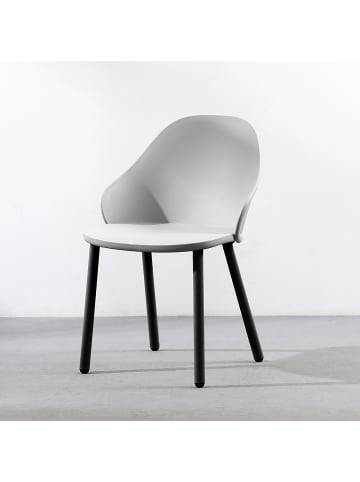 home24 Esszimmerstuhl Peropos 2er-Set in Grau