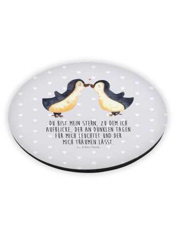 Mr. & Mrs. Panda magnet Pinguin Liebe mit Spruch in Grau Pastell