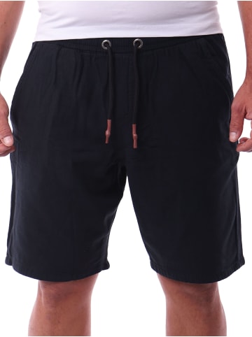 RESLAD Baumwollhose Freizeithose kurz in schwarz