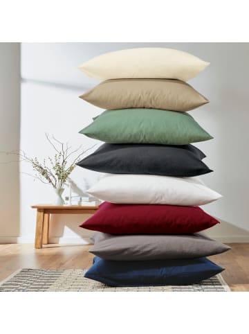 Erwin Müller Edel Flanell Kuschelkissenbezug Nördlingen in weiß