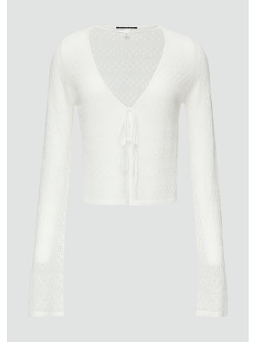 QS Strickjacke in 0200_ecru