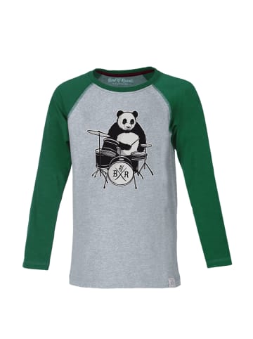 Band of Rascals Longsleeve " Panda " in grün