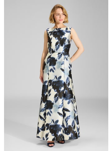 SWING Abendkleid in ecru marine - 0001