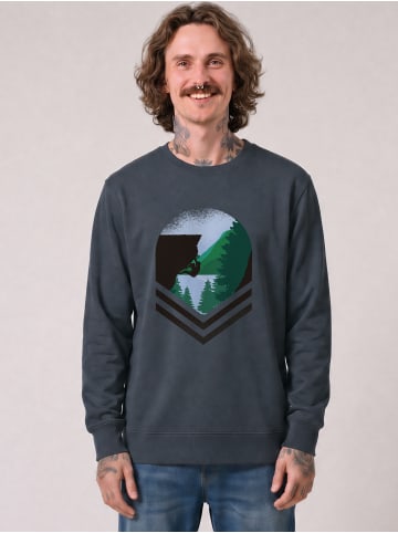 wat? Apparel Sweatshirt Bay Climbing in India Ink Grey