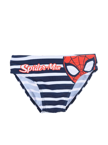Spiderman Badehose Slip in Dunkel-Blau
