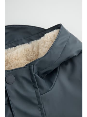 Coccodrillo Gummierte Regenjacke in schwarzgrau