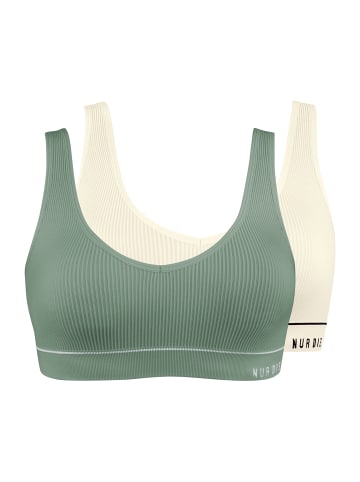 Nur Die  Bustier Retro in khaki/offwhite