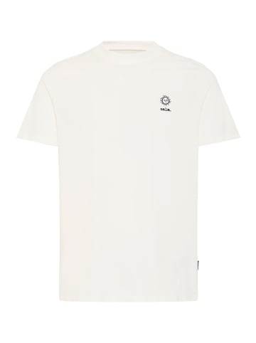 BLEND Rundhalsshirt in weiß