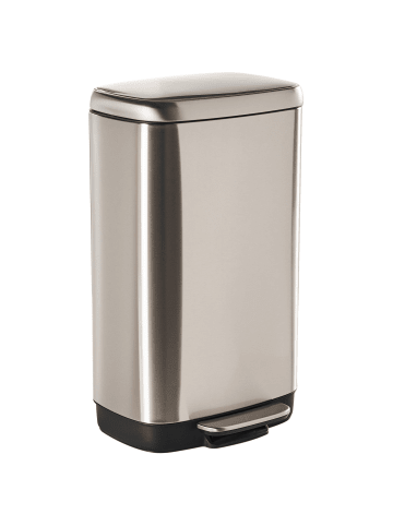 Beliani Abfallbehälter ECOCOLLECT in Silber - (W) 35 x (H) 61 x (L) 26 cm