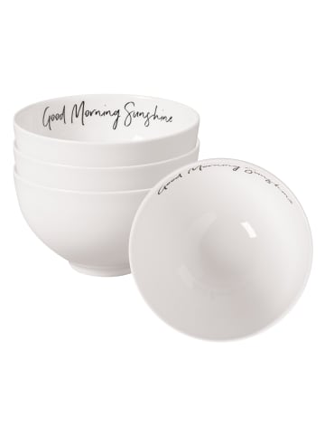 Villeroy & Boch 4er Set Bols Good Morning Statement ø 13,8 cm in weiß