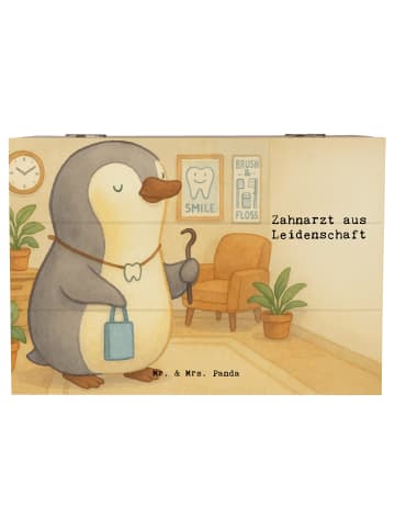 Mr. & Mrs. Panda Box Zahnarzt Leidenschaft Design mit Spruch in Weiß
