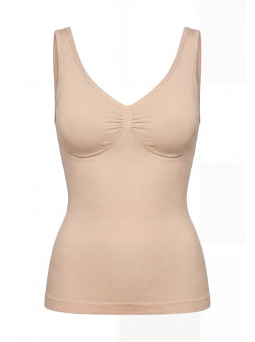 SNOCKS Shaping Tank Top in Beige