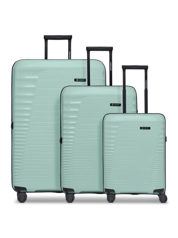 Farmhood Eco Edition 4 Rollen Kofferset 3-teilig mit Dehnfalte in mint