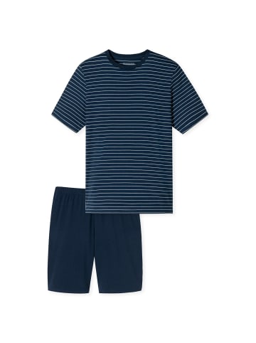 Schiesser Pyjama in Dunkelblau