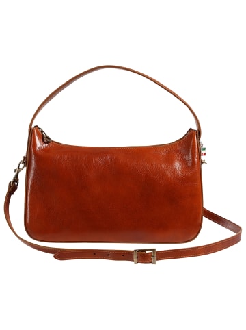 Florence Florence Schultertasche Leder mittellbraun ca. 33cm