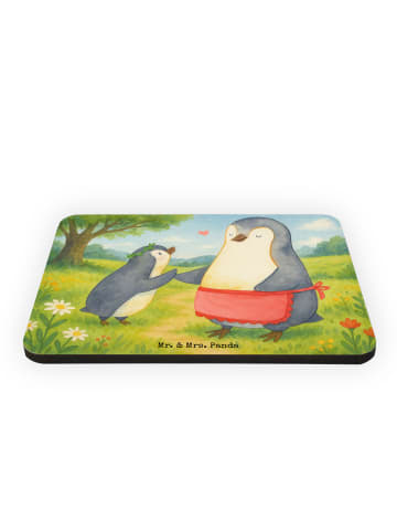 Mr. & Mrs. Panda magnet Pinguin mit Kind Design ohne Spruch in Weiß