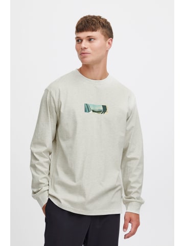 !SOLID Langarmshirt SDHammou 21108032 Lässiger Sweater mit Print in Grau