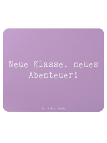 Mr. & Mrs. Panda Mousepad Spruch Erster Schultag Abenteuer mit S... in Lavendeltraum