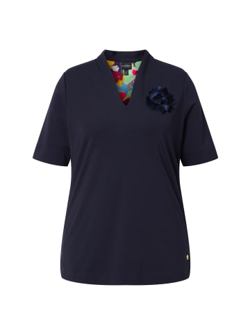 Ulla Popken Shirt in dunkles marine