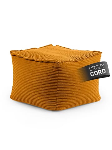 Lumaland LUMALAND Modularer Sitzsack-Hocker aus der Cord-Reihe, 54x54x40 cm - Bezug soft