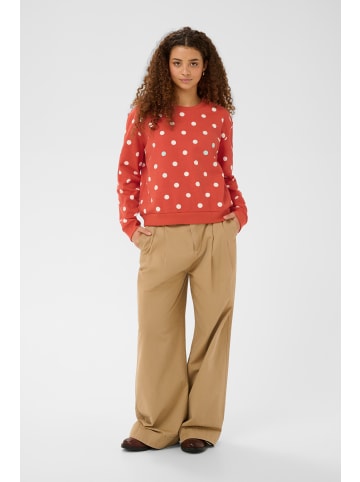SAINT TROPEZ Strickpullover ZagnaSZ Gerade Passform in Valiant Poppy Ice Big Dot