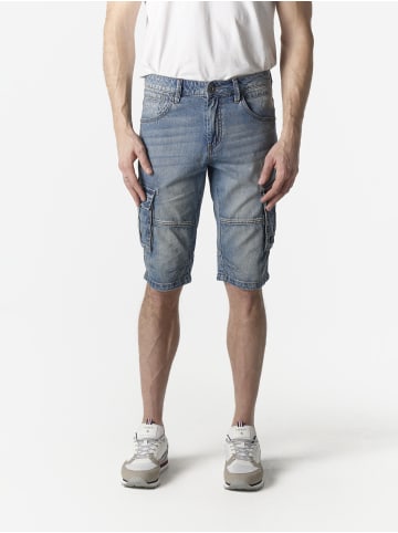 KOROSHI Herren denim capri-shorts in blau