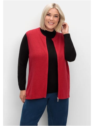 sheego Strickweste in rot