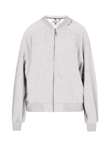 DreiMaster Damen Sweatjacke in Grau Melange