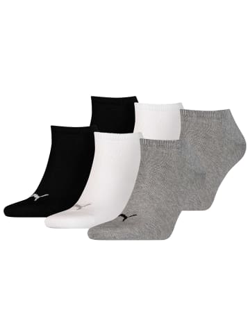 Puma Socken 6er Pack in Schwarz/Weiß/Grau