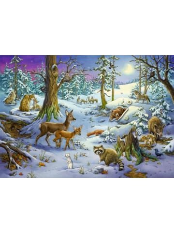 Coppenrath Sticker-Adventskalender - Tiere im Winterwald