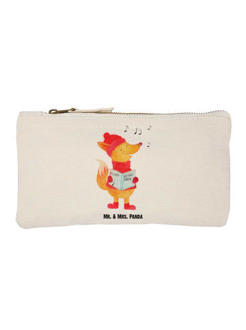 Mr. & Mrs. Panda Schminktasche Fuchs Sänger ohne Spruch in Weiß
