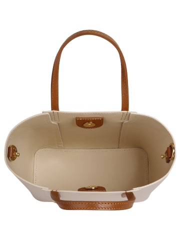 Samantha Look Handtasche echt Leder in beige