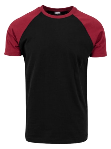 Urban Classics T-Shirts in blk/burgundy