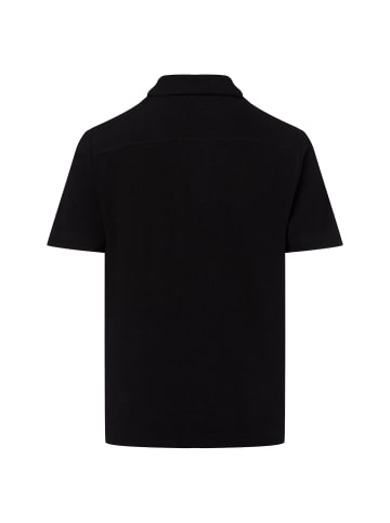 Nils Sundström Poloshirt in schwarz