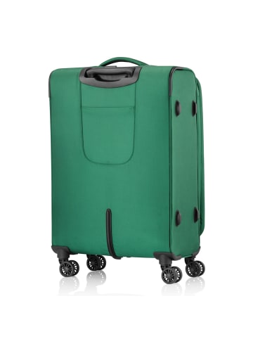 Pack Easy GoUp 4 Rollen Trolley M 65 cm mit Dehnfalte in grün