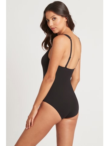 Sea Level Essentials Spliced Multifit Waisted One Piece in BLACK