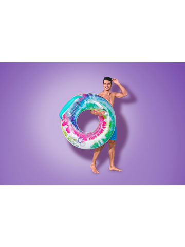 Bestway Schwimmring Tie Dye mit Kopfstütze Ø 106 x 61 cm in Mehrfarbig ab 0 Monate