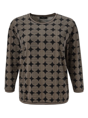 Aniston PLUS Sweatshirt in beige-schwarz