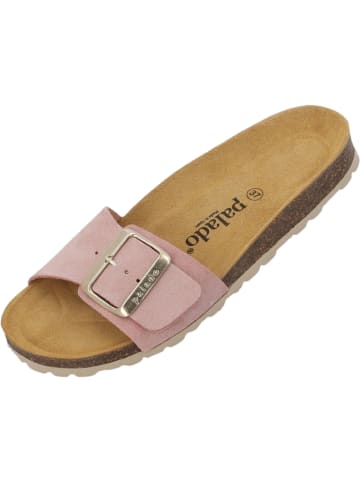 Palado Pantoletten Malta EGS Velours Premium Leather in Rosa