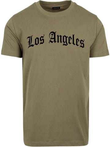 Mister Tee T-Shirt "Los Angeles Wording Tee" in Grün