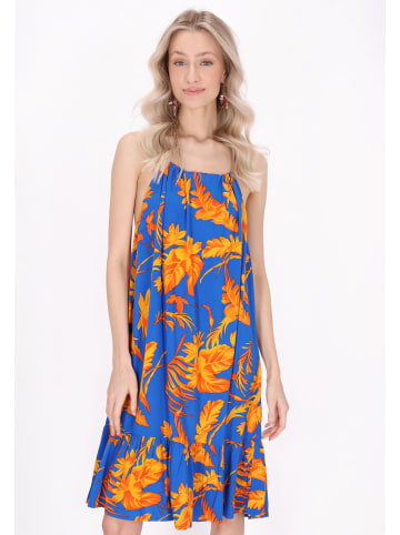 IZIA Women Dress in blue yellow