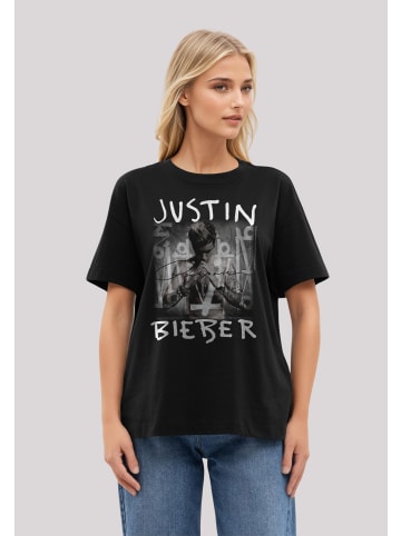 F4NT4STIC T-Shirt Justin Bieber Purpose Album Cover in off black