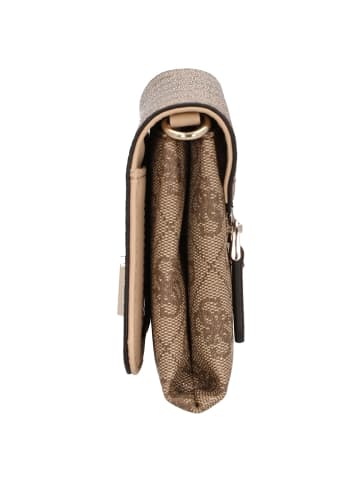 Guess Noelle II Xbody - Clutch 21 cm (dark taupe logo) in latte logo/brown